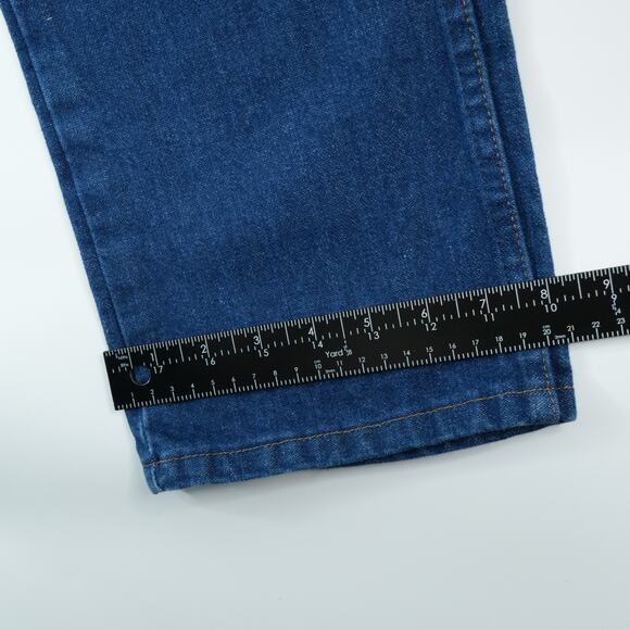 Wrangler Jeans Womens 9x34 (28x34) Blue 14MWZG Cowboy Cut Slim Fit High Rise Y2K - Picture 9 of 9